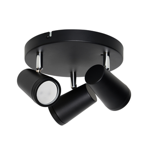 Freya Bathroom Ceiling Spotlight Plate, Matt Black