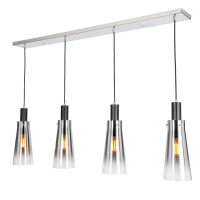 Atrani 4 light diner bar Blk/Omb