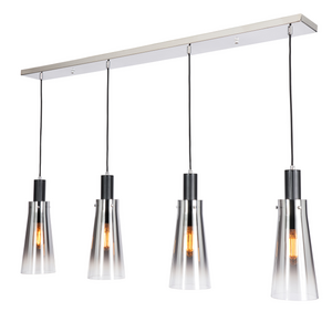 Atrani 4 light diner bar Blk/Omb