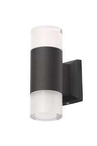 Rmote ColCng LED 2lt Wall Blk