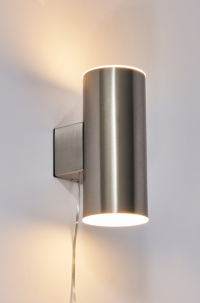 Eldon Outdoor Solar LED Up and Down Wall Light - Stainless Steel - Image 6