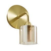 Patras Bathroom Wall Light, Satin Brass - Image 2