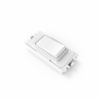 2 Gang Slim Grid Kinetic Switch White - Image 2