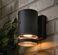Lens Outdoor Wall Light with Photocell, Anthracite - Image 4