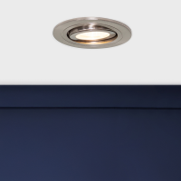 Cali circular IP65 Tiltable Downlight, Satin Chrome - Image 3