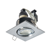 Cali Square IP65 Tiltable Downlight, Chrome - Image 6