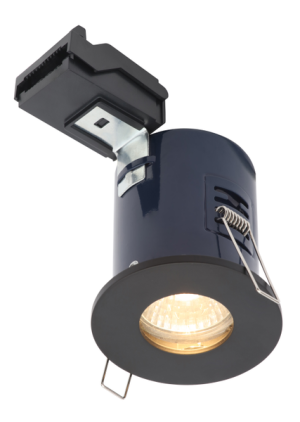 IP65 Fire Rat Showerlight Matt Black