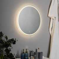 Esk 16w Round LED Mirror/Frost Touch Demist IP44 - Image 2