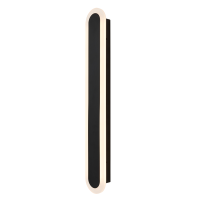 Ren 16 Watt Outdoor CCT Linear Wall Light, Black