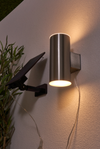 Eldon Outdoor Solar LED Up and Down Wall Light - Stainless Steel - Image 9
