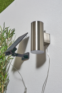 Eldon Outdoor Solar LED Up and Down Wall Light - Stainless Steel - Image 10