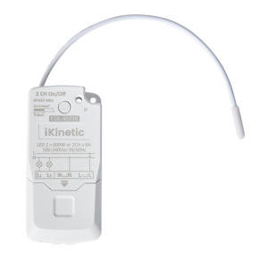 RF 2 Channel Kinetic Switch On/Off Receiver Non-dim