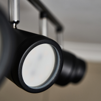 Freya Bathroom Ceiling Spotlight Bar, Matt Black - Image 3