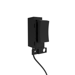 Kinetic Slim Click Grid Switch Dimmable Matt Black