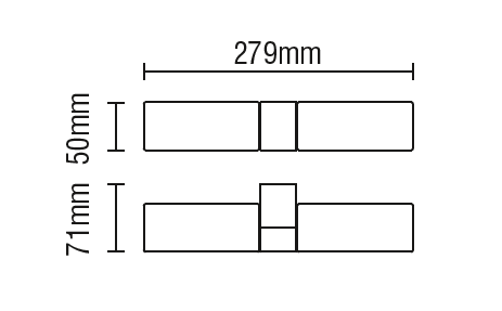 Cuco Bathroom Wall Light, Black