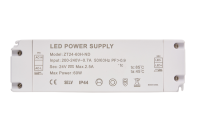 60W 24V 2.5A Power Supply, 200-240Vac input, IP44