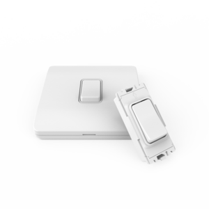 1 Gang Kinetic Switch surround For Slim Grid - White
