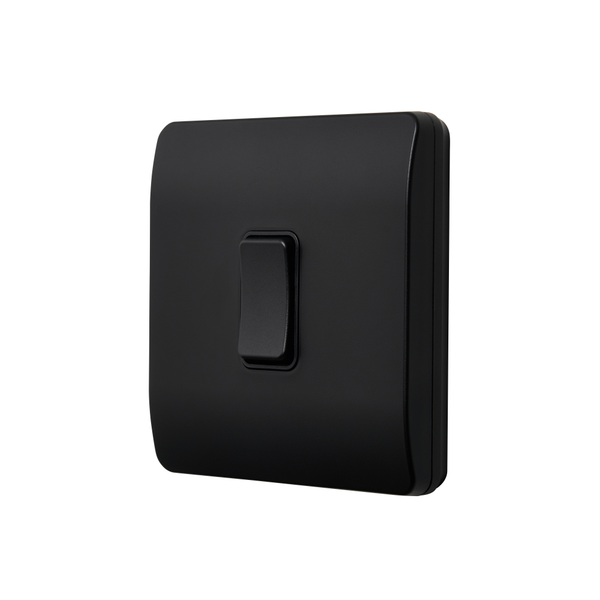 1 Gang Kinetic Switch Surround For Slim Grid Black