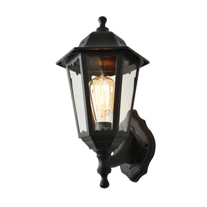 Bianca Outdoor Polycarbonate Wall Lantern, Black - Image 7
