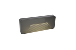 Breez 3 Watt LED Rectangular Surface Brick Wall Light, Anthracite - Image 5