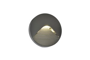 Breez LED Round Surface Brick Wall Light, Anthracite - Image 6