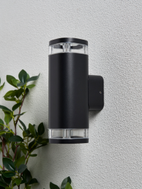 Eos 2 Light Up & Down Outdoor Wall Light - Black - Image 4