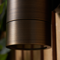Brac Solid Brass Outdoor Up & Down Wall Light, Bronze - Image 5