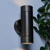 Brac Solid Brass Outdoor Up & Down Wall Light, Bronze - Image 6