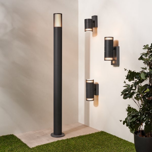 Muto Adjustable Outdoor Post Light, Anthracite - Image 5