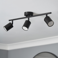 Joshua 3 Light Spotlight Bar Black - Image 2