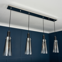 Atrani 4 light diner bar Blk/Omb - Image 3
