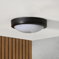 Zien Bulkhead Outdoor Wall Light 12W Black - Image 2