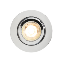 Eros IP65 GU10 Fire Rated Tilt Downlight Chrome - Image 3
