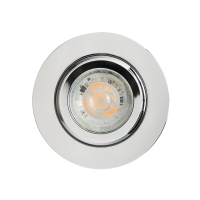 Eros IP65 GU10 Fire Rated Tilt Downlight Chrome - Image 4