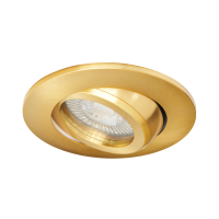 Eros IP65 GU10 Fire Rated Tilt Downlight Satin Brass - Image 3
