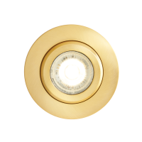 Eros IP65 GU10 Fire Rated Tilt Downlight Satin Brass - Image 4