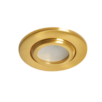 Eros IP65 GU10 Fire Rated Tilt Downlight Satin Brass - Image 9