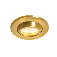 Eros IP65 GU10 Fire Rated Tilt Downlight Satin Brass - Image 11