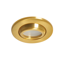 Eros IP65 GU10 Fire Rated Tilt Downlight Satin Brass - Image 12