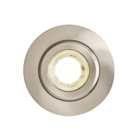 Eros IP65 GU10 Fire Rated Tilt Downlight Satin Nickel - Image 4