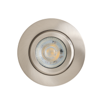 Eros IP65 GU10 Fire Rated Tilt Downlight Satin Nickel - Image 5