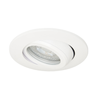 Eros IP65 GU10 Fire Rated Tilt Downlight White - Image 3
