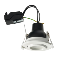 Eros IP65 GU10 Fire Rated Tilt Downlight White - Image 7