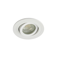 Cali circular IP65 Tiltable Downlight, Matt White - Image 3