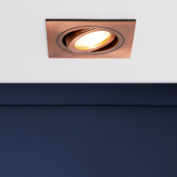 Cali Square IP65 Tiltable Downlight, Brushed Copper - Image 6