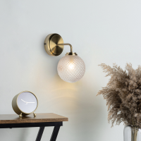 Vermont Wall Light. IP44. Antique Brass - Image 3