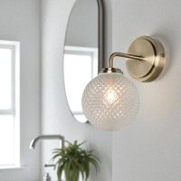 Vermont Wall Light. IP44. Antique Brass - Image 4