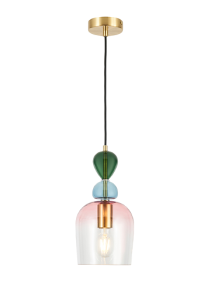 Vietri 1 light glass ceiling Sbrs/Multi