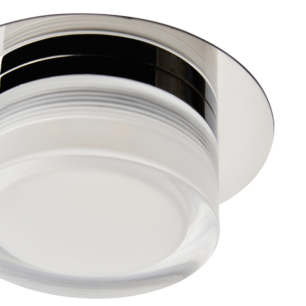 Amalfi LED Bathroom Dual Mount Ceiling Light, Chrome - Image 3