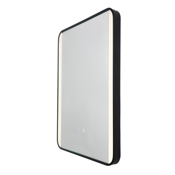 Lori CCT LED Bathroom Mirror with Motion Sensor and Demist - Matt Black - Image 3